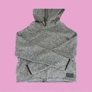 Victoria’s Secret Pink elastic waistband cropped drawstring hoodie size s